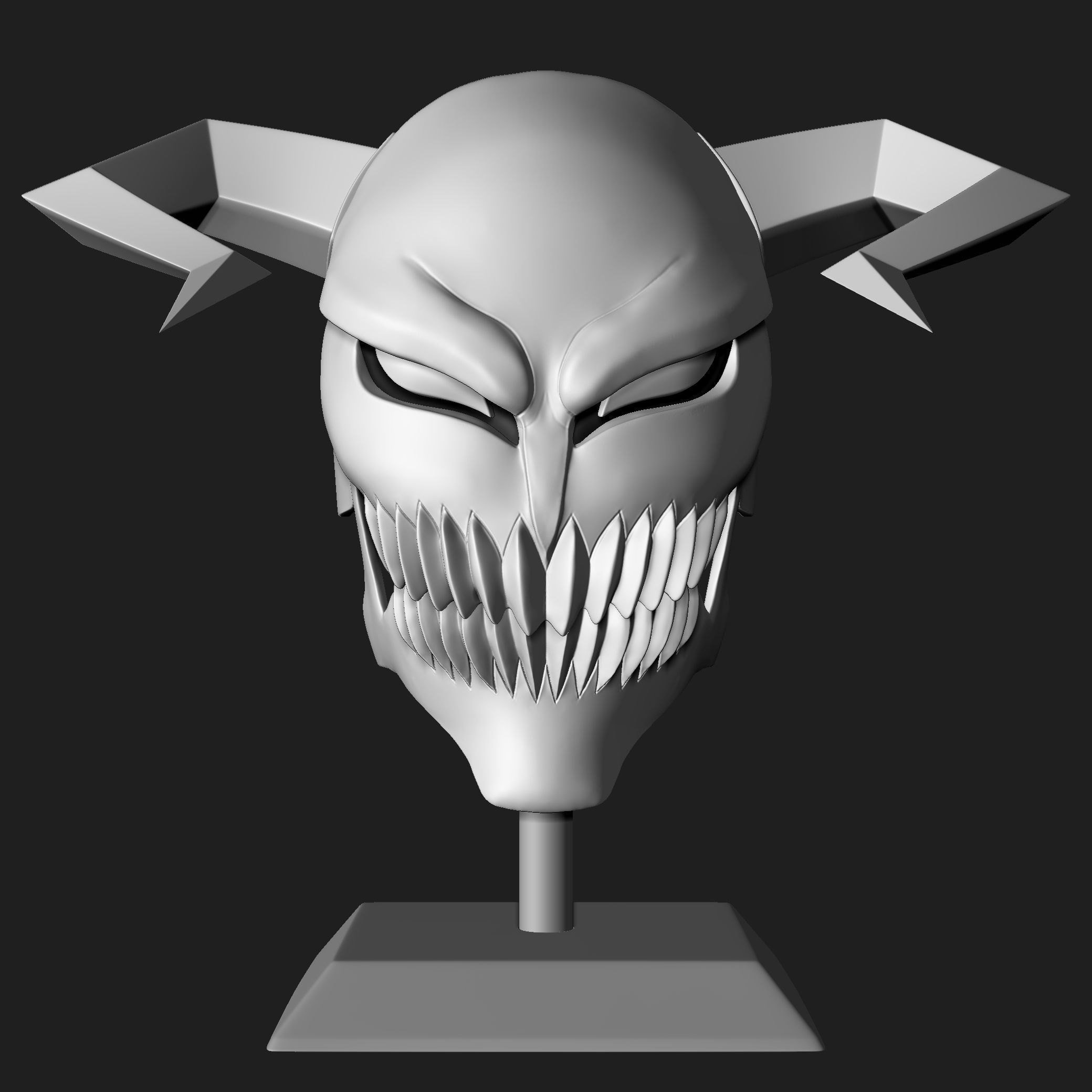 Hollow WHITE Mask -- Bleach 3D print model_1
