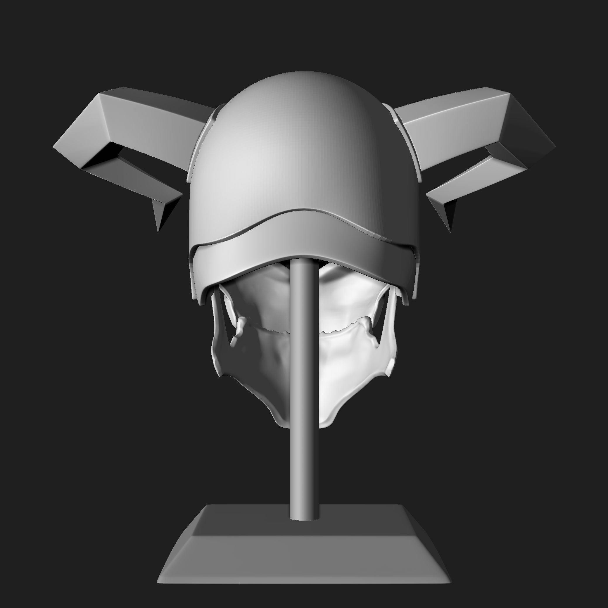 Hollow WHITE Mask -- Bleach 3D print model_5