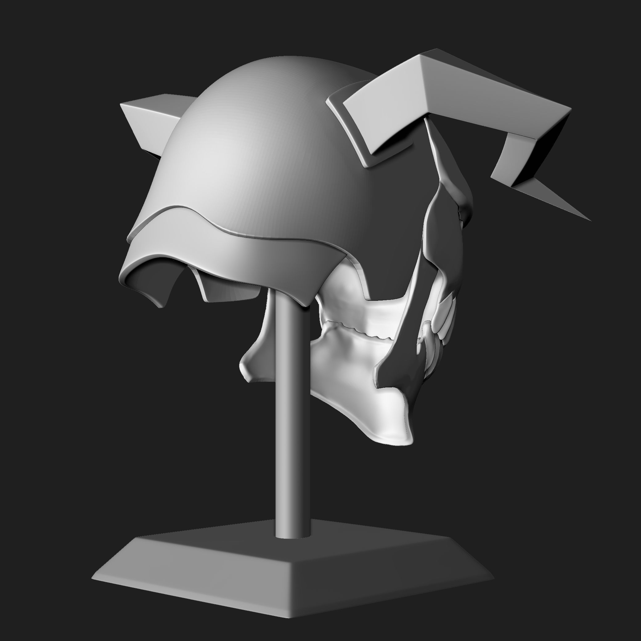 Hollow WHITE Mask -- Bleach 3D print model_6