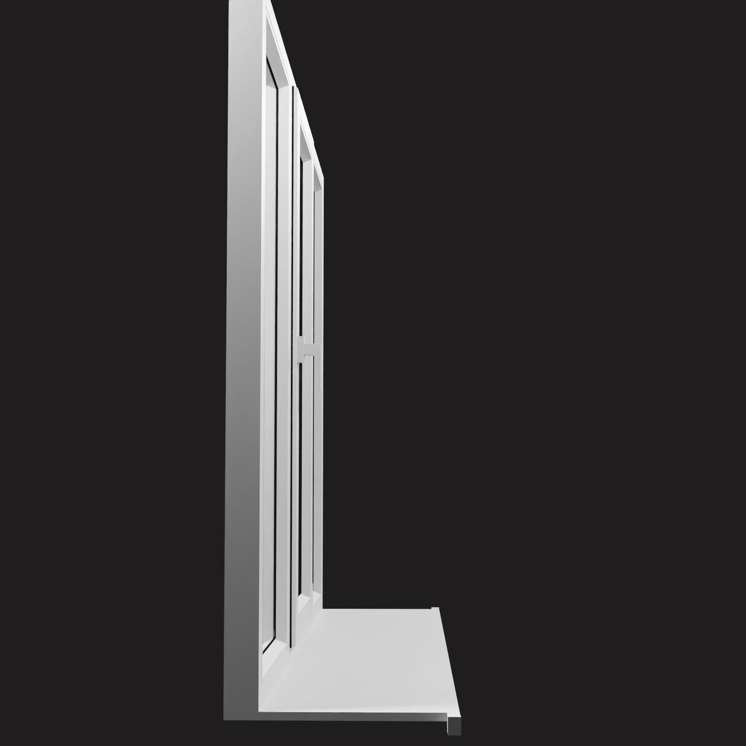 Plastic Window Low-poly 3D model_3