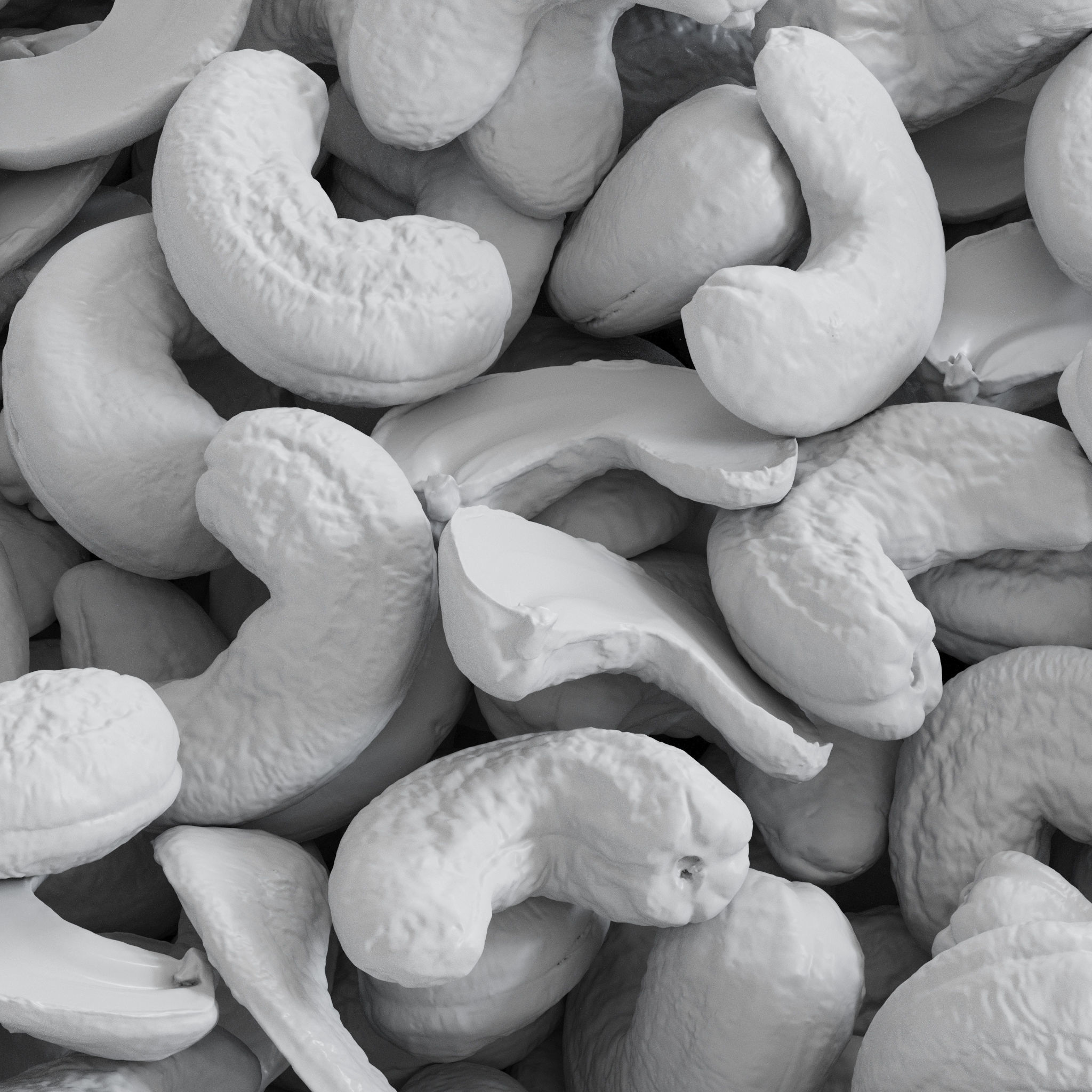 Cashew Caju Nuts 3D Model 3D model_1