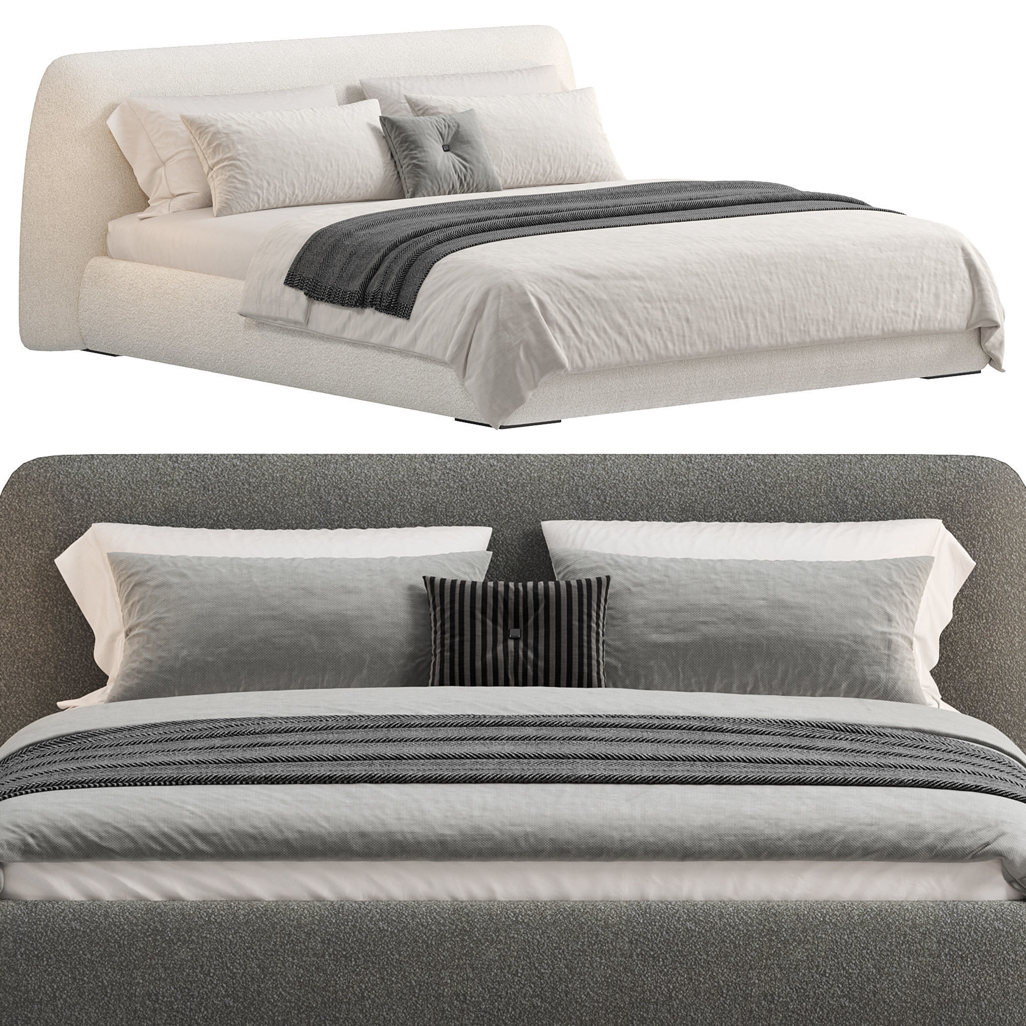 Bed Boca Slimbed 3D model_1