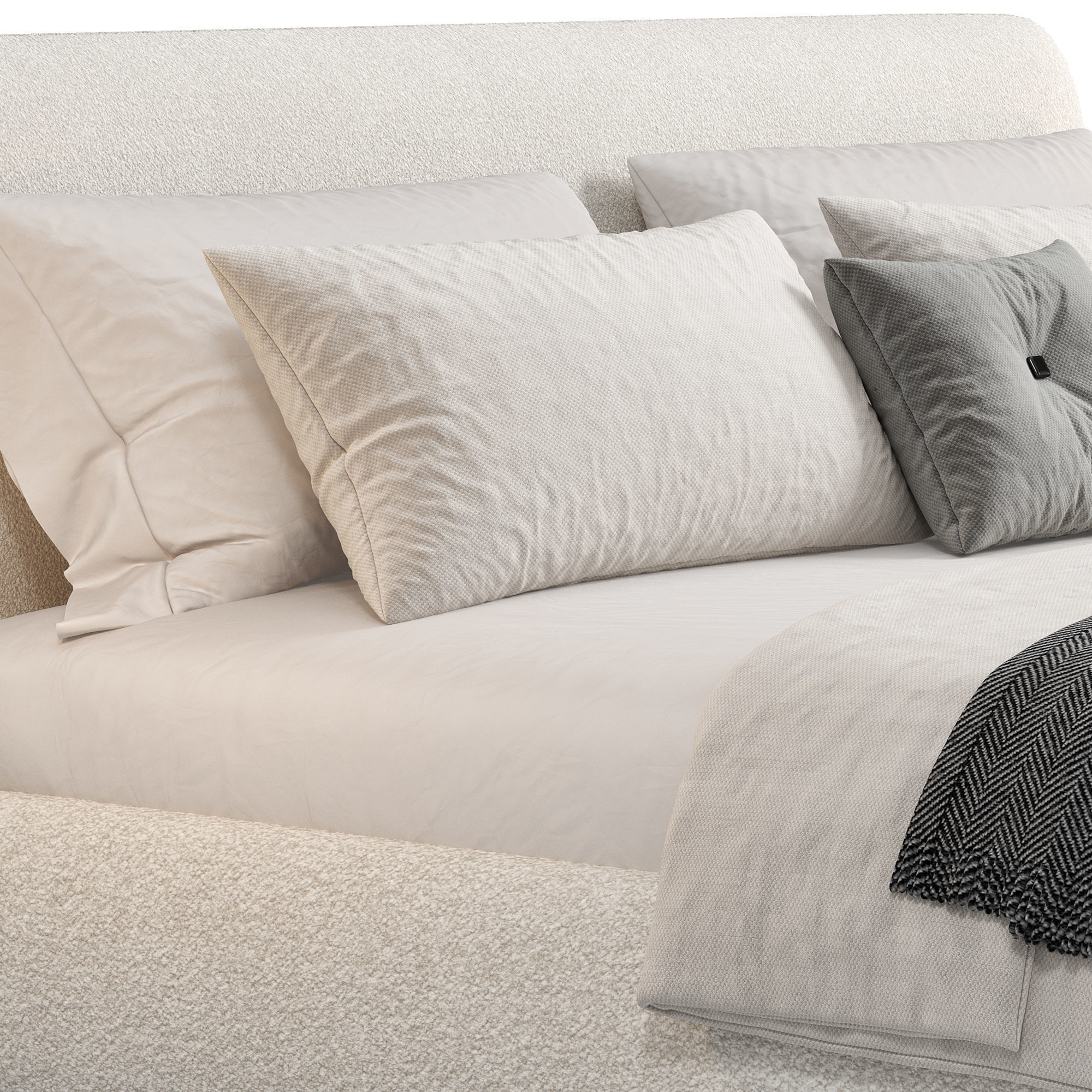 Bed Boca Slimbed 3D model_3