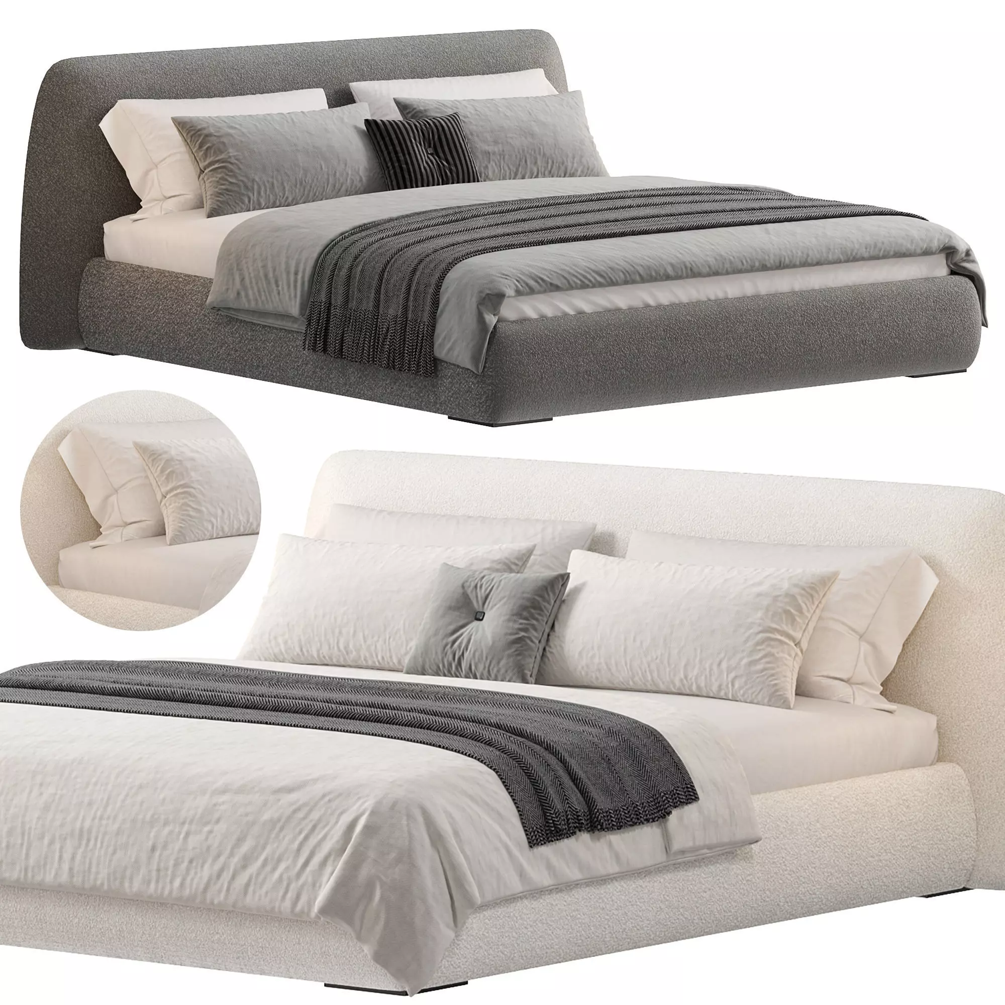 Bed Boca Slimbed 3D model_0