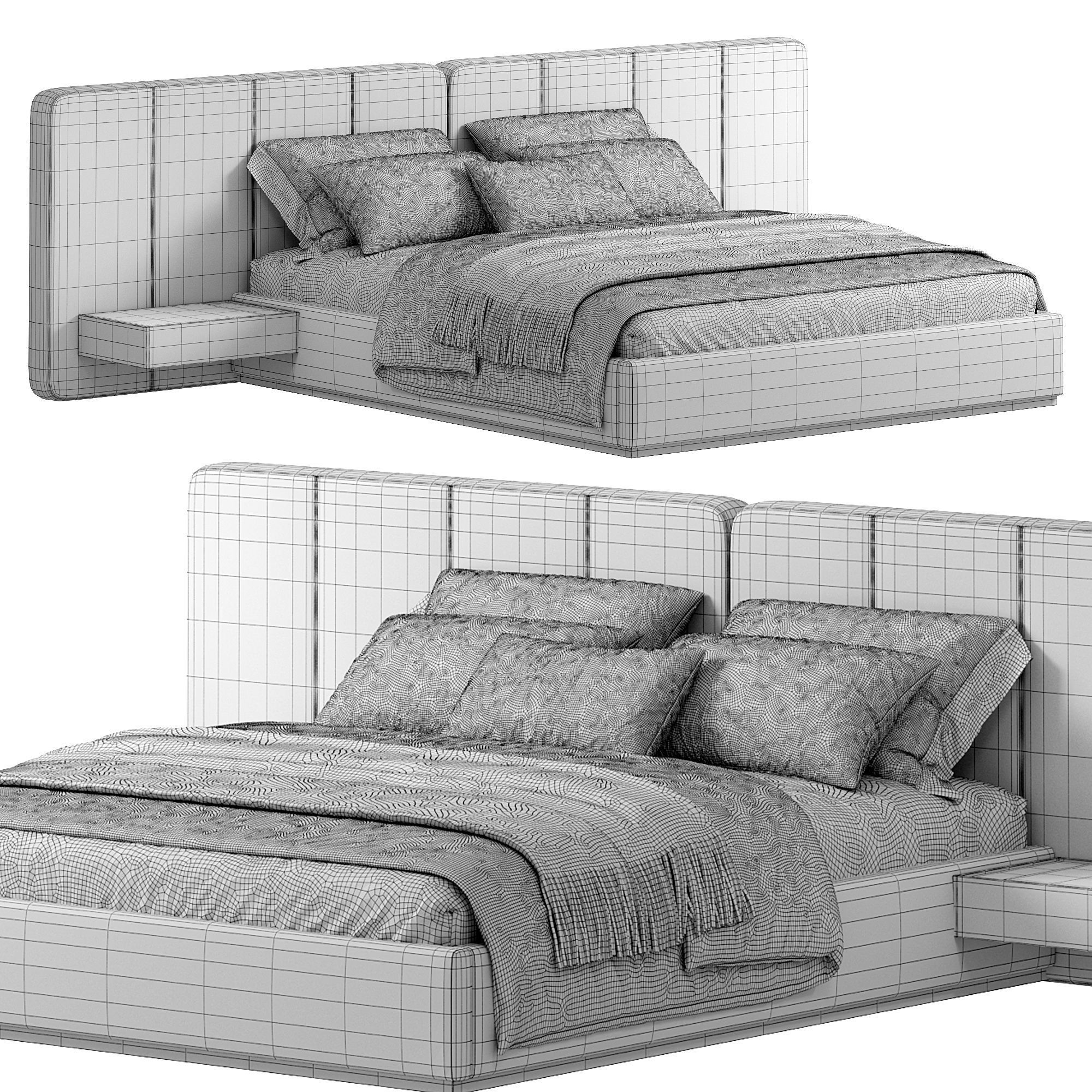 BONNIE Bed 3D model_5