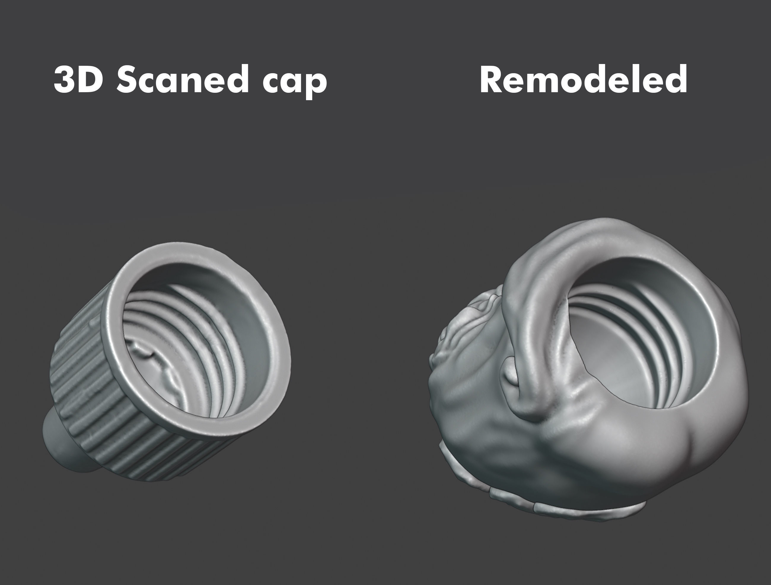 Dropper Bottle Color Swatch Cap 3D Model  3D print model_3