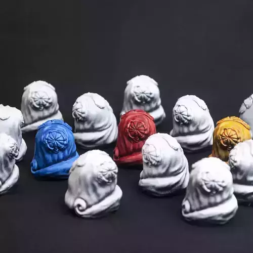 Dropper Bottle Color Swatch Cap 3D Model  3D print model