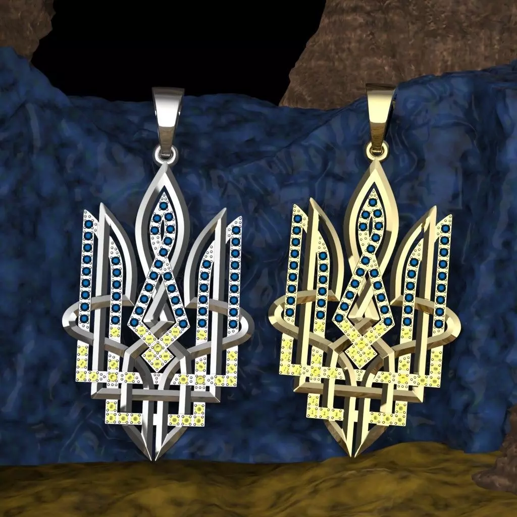 Ukrainian Trident  3D print model_0