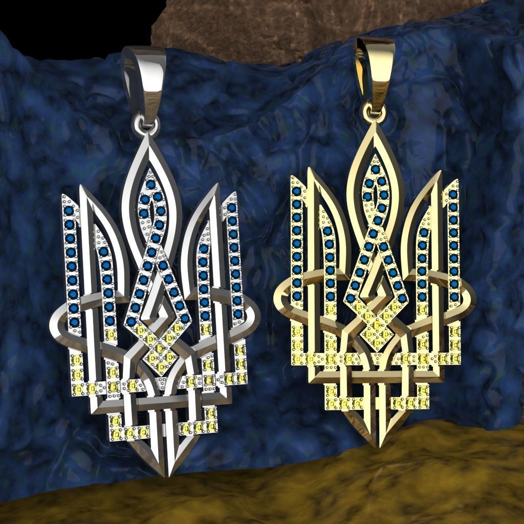 Ukrainian Trident  3D print model_1