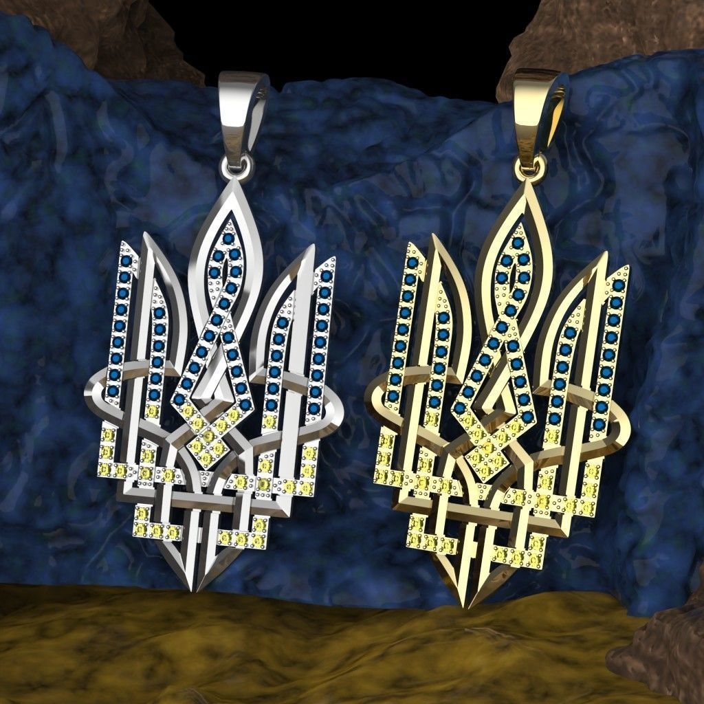 Ukrainian Trident  3D print model_2