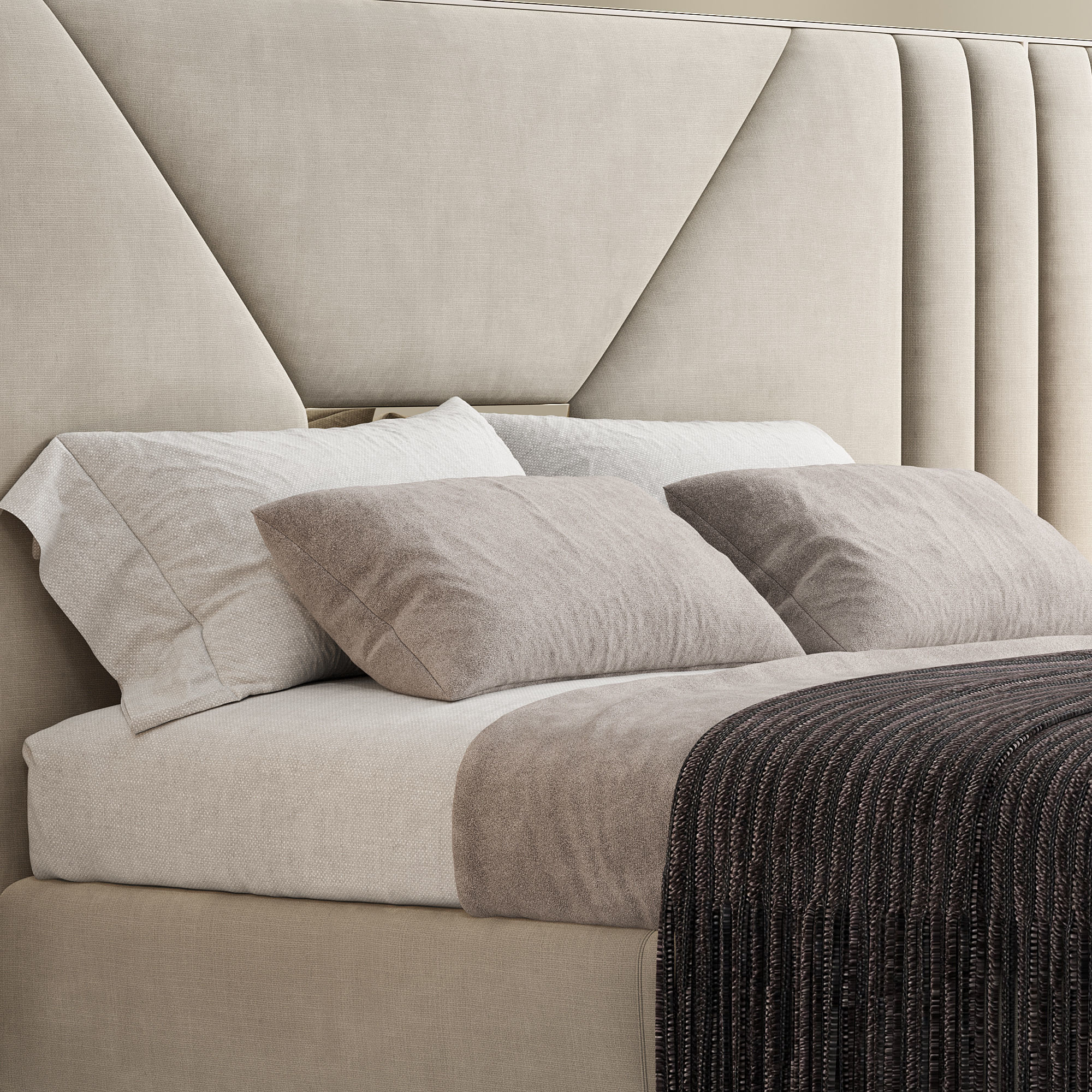 Loki Modern Bed 3D model_3