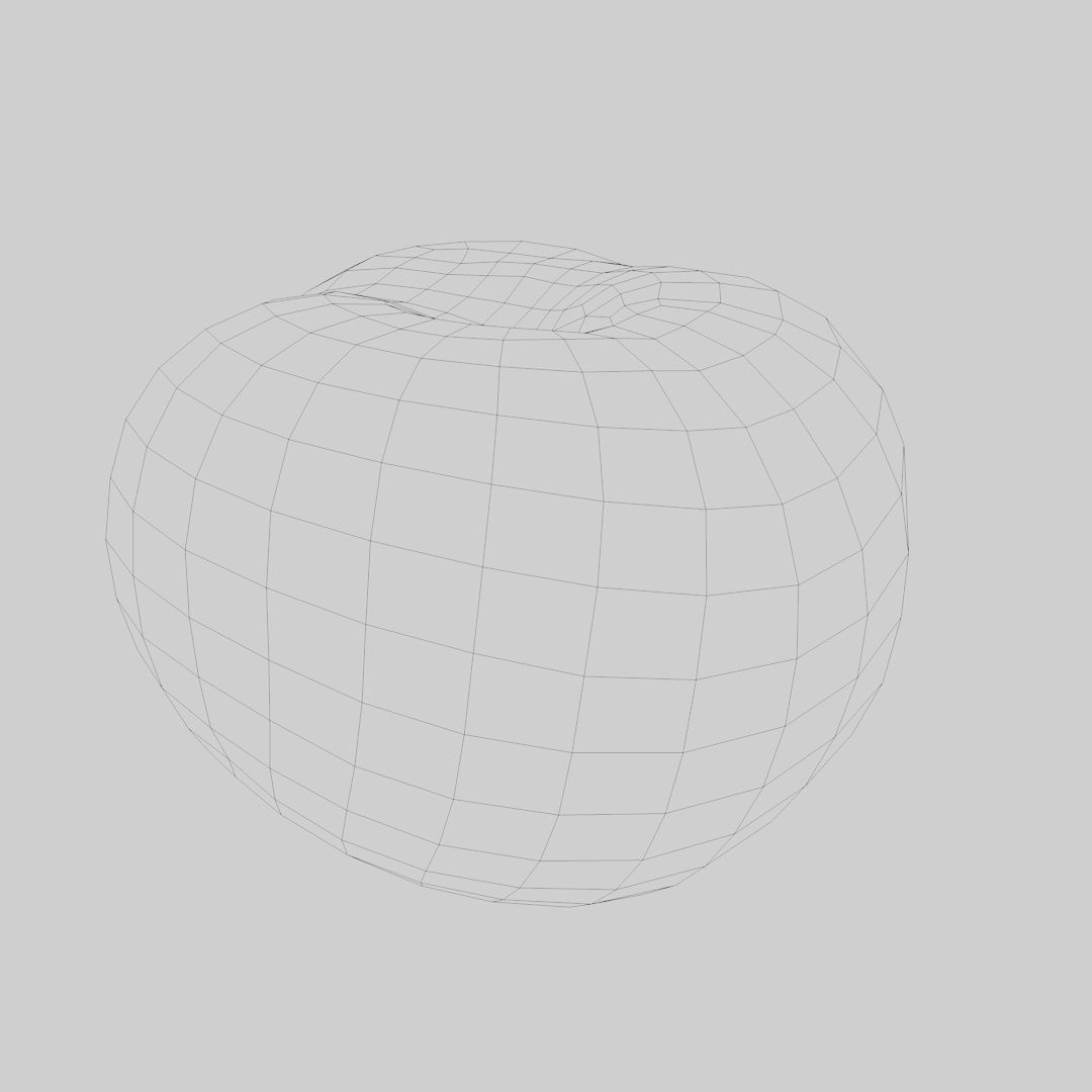 natural tomato with little scars and damage - photoscan Low-poly 3D model_2