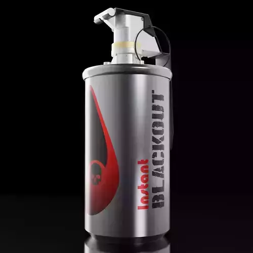 Tear gas canister Free low-poly 3D model