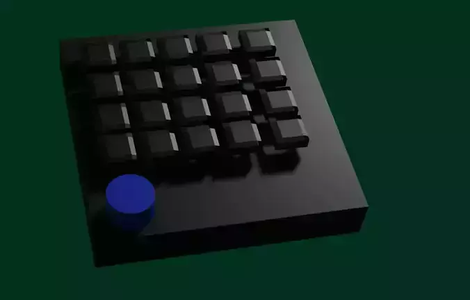 numpad one Free 3D model