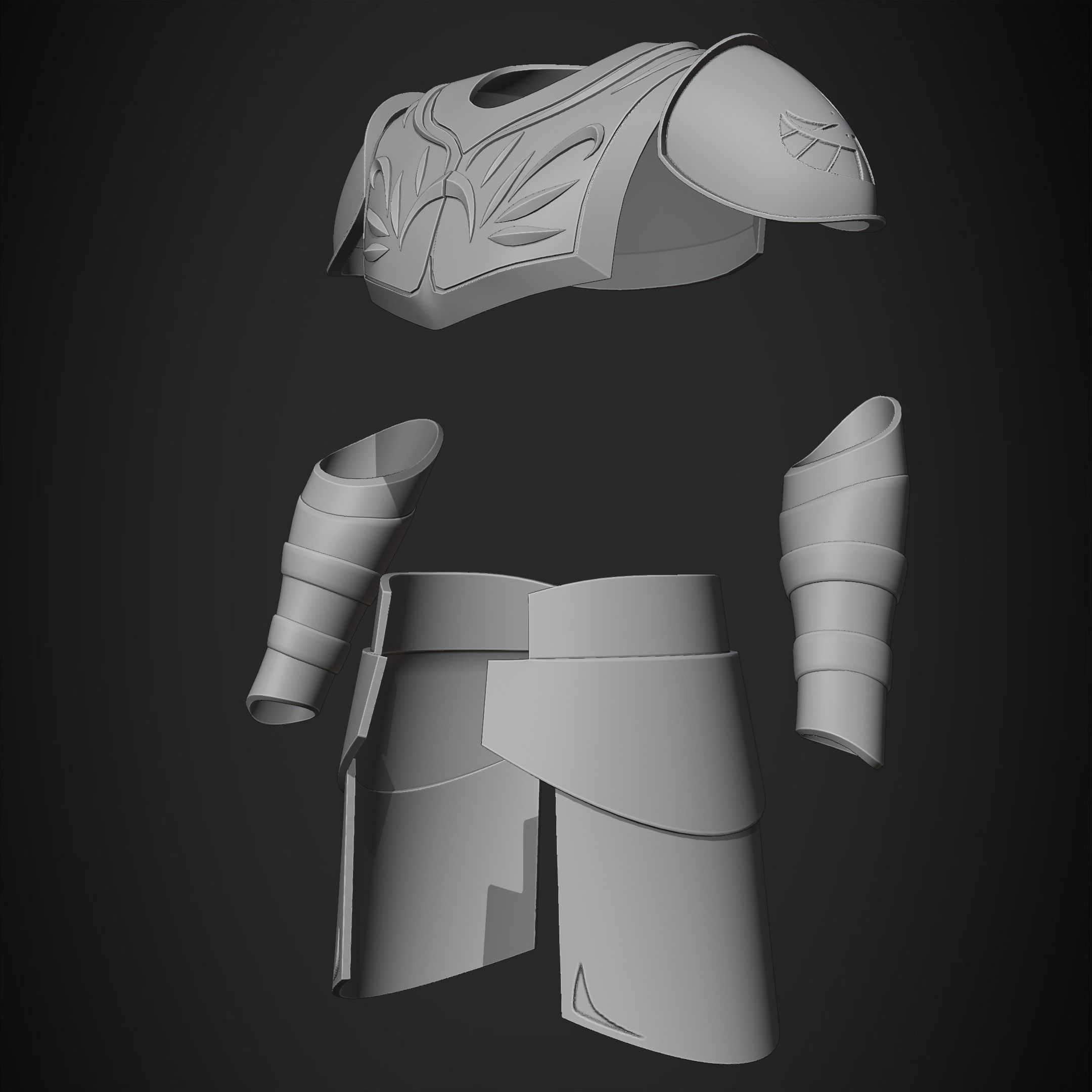 Star Wars Jedi Temple Guard Armor for Cosplay 3D print model_13
