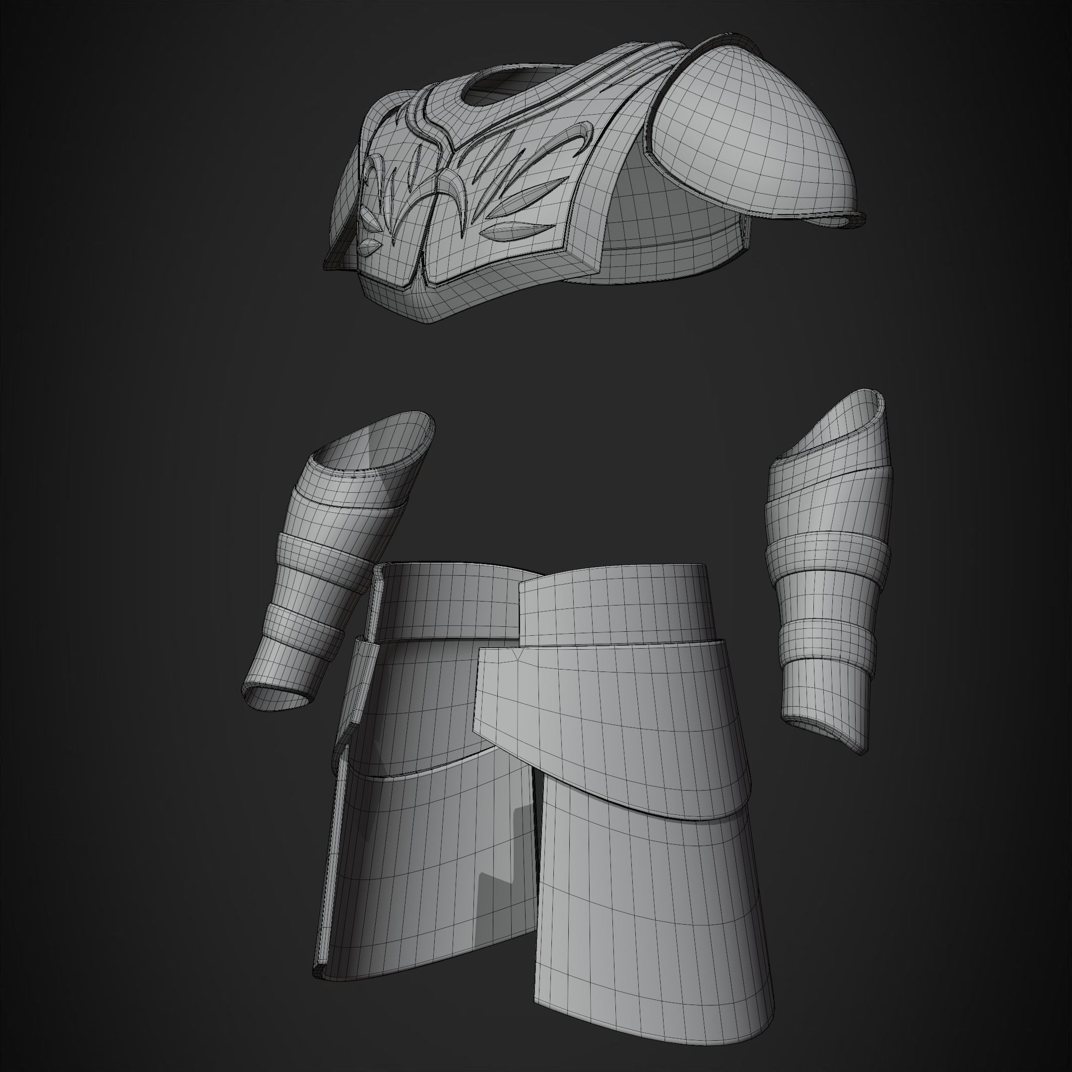 Star Wars Jedi Temple Guard Armor for Cosplay 3D print model_12