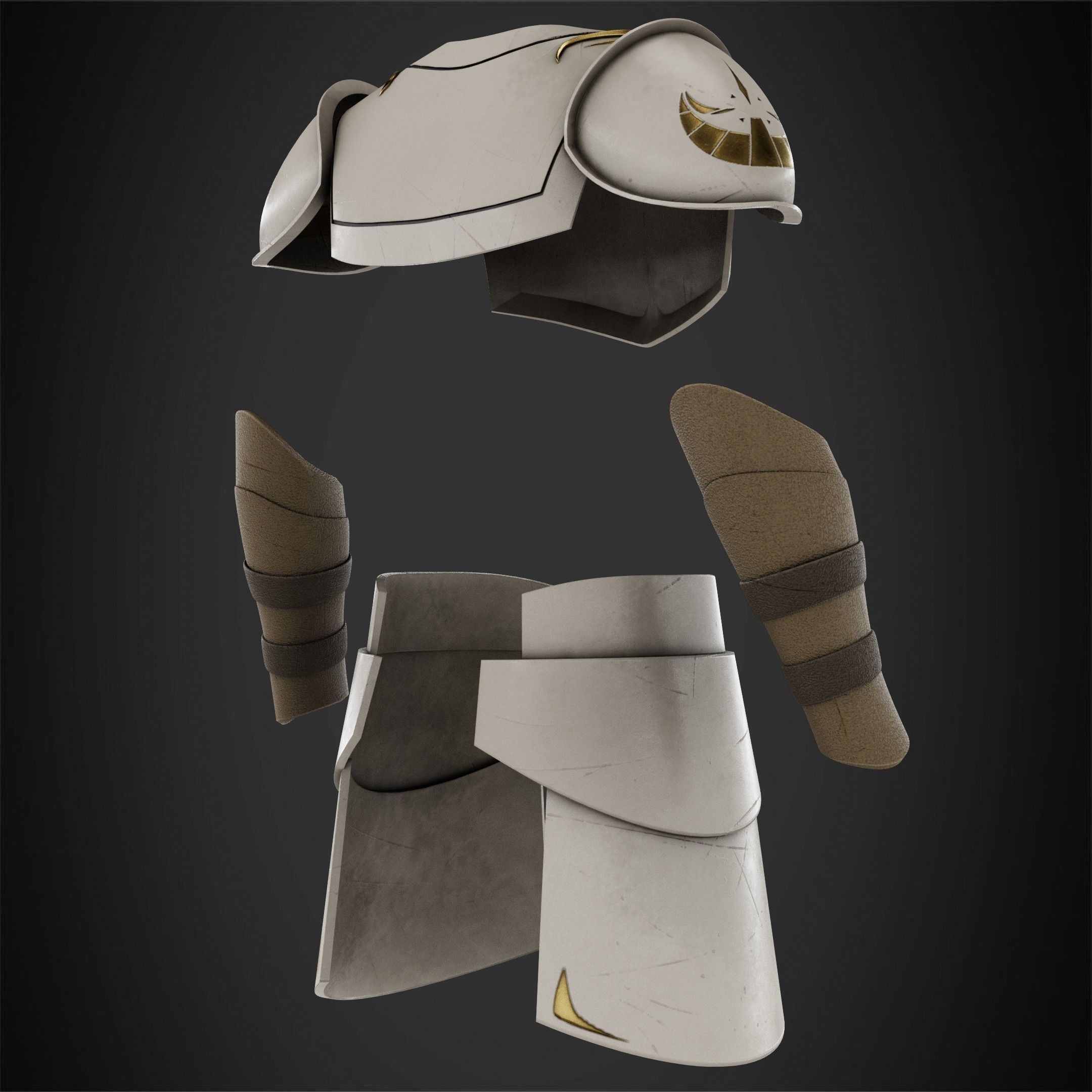 Star Wars Jedi Temple Guard Armor for Cosplay 3D print model_7