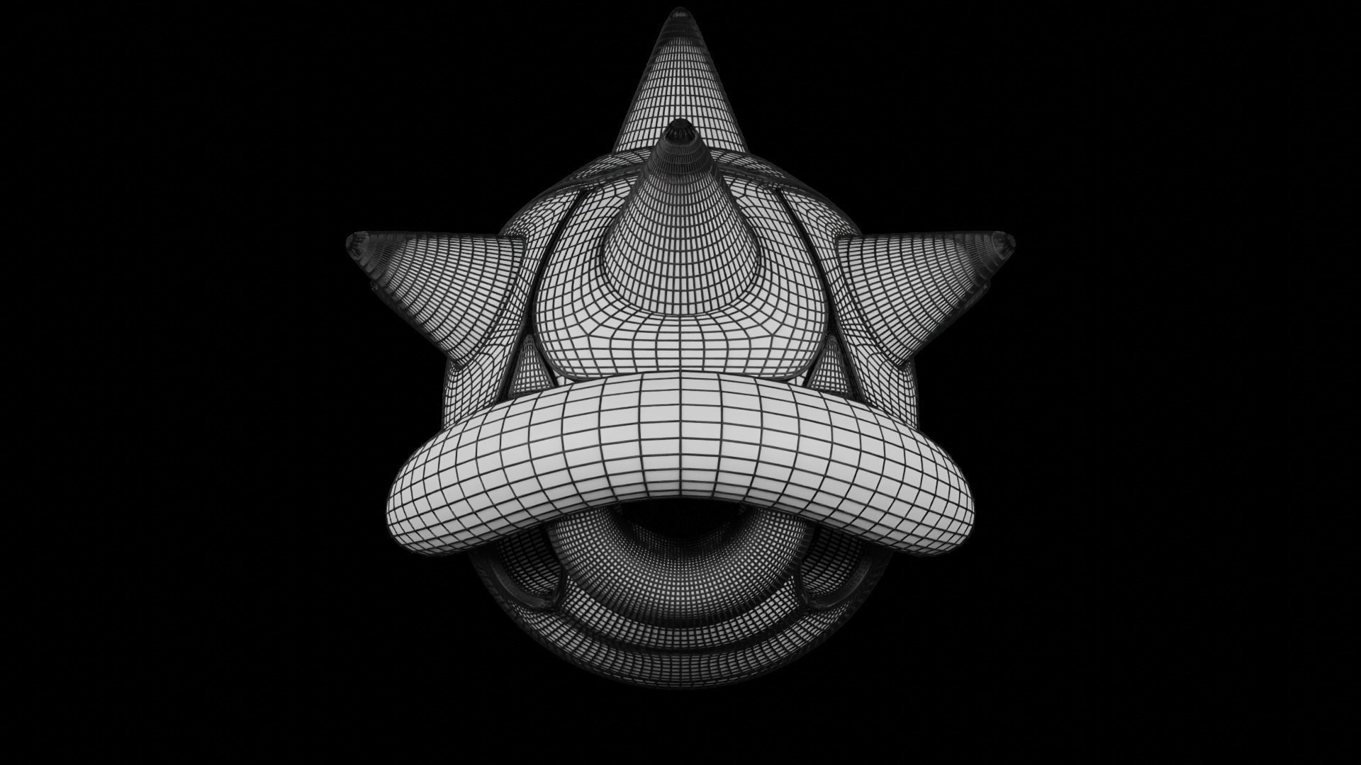Shells and spiny shell 3D model | CGTrader
