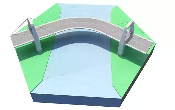 Road bridge hexagonal plant