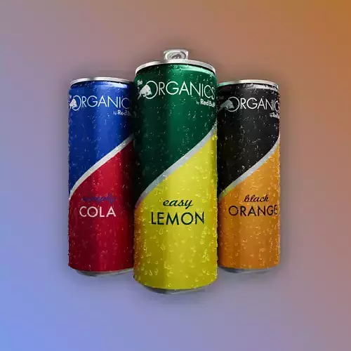 Red Bull Organics cans