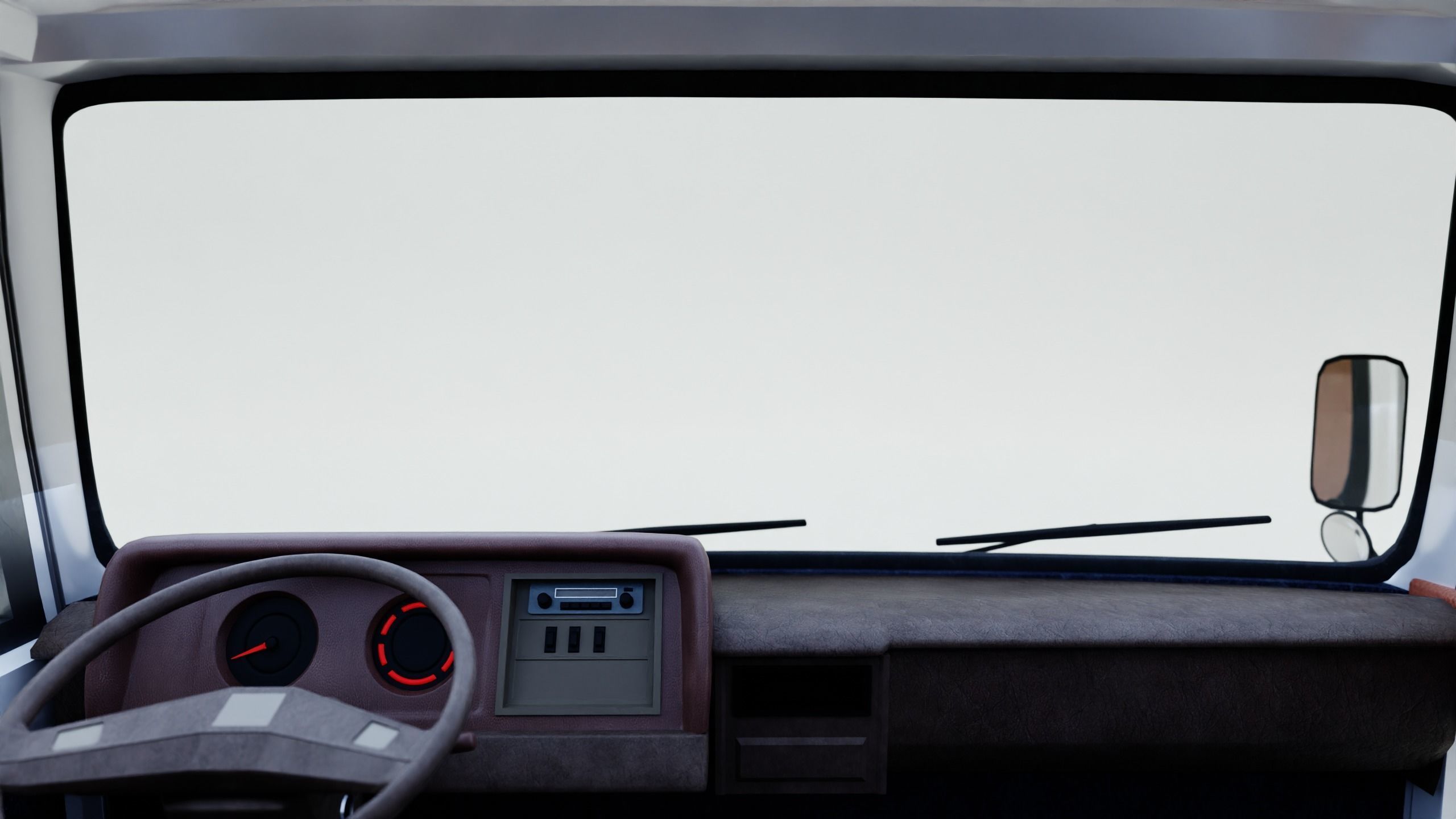 Toyota Coaster First generation 1969 - 1982 Low-poly 3D model_13