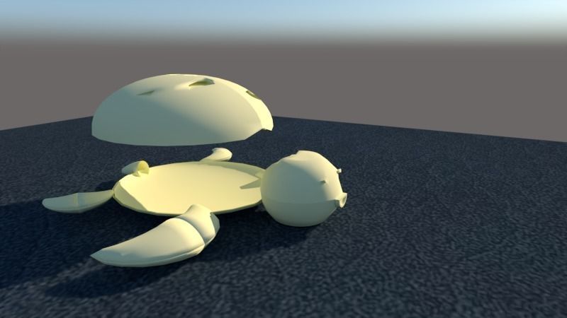 TORTUGA MARINA 3D model_8