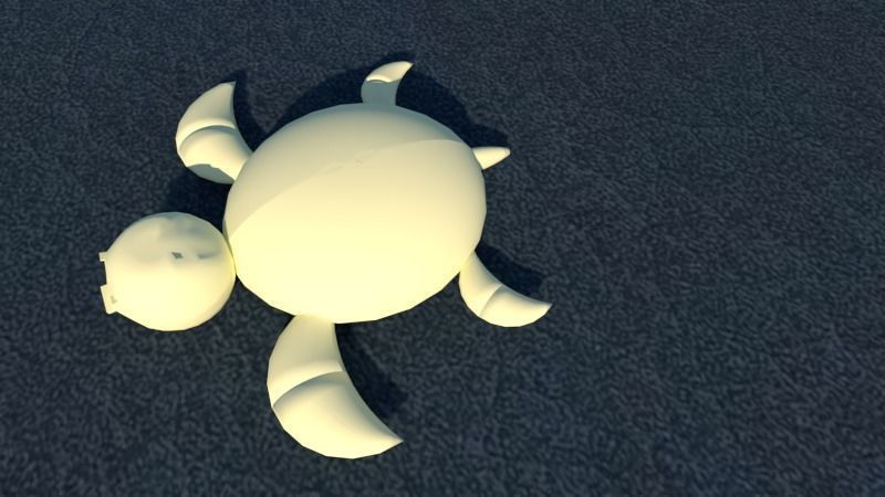 TORTUGA MARINA 3D model_2