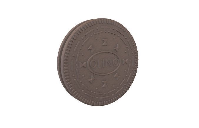 Cookie v2 001 Low-poly 3D model 2