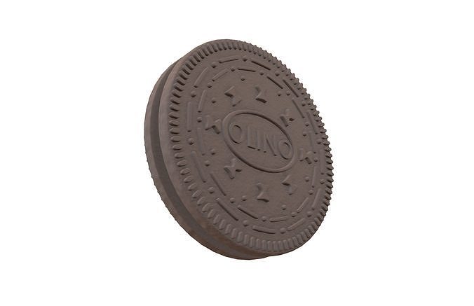 Cookie v2 001 Low-poly 3D model 4