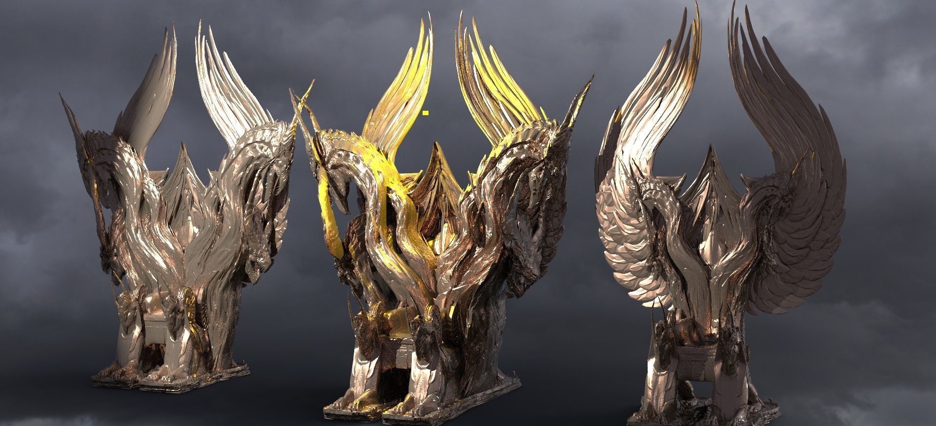 Serpent throne 3 designs  3D model_1