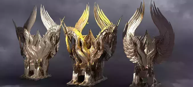 Serpent throne 3 designs  3D model