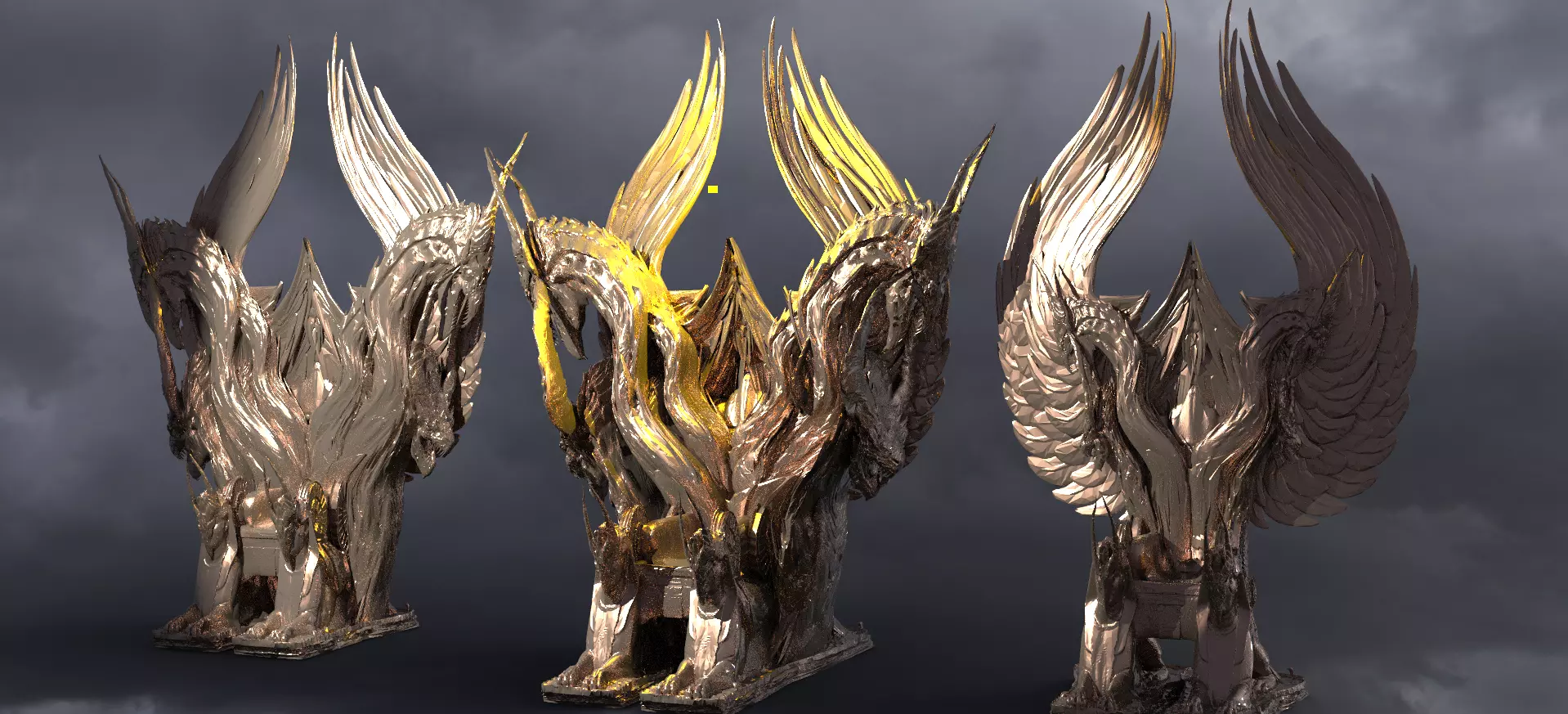 Serpent throne 3 designs  3D model_0