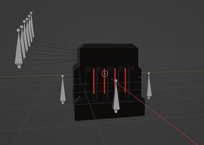 Alien Cube Low-poly 3D model_1