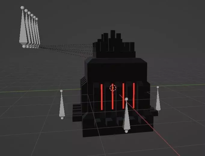 Alien Cube Low-poly 3D model_0