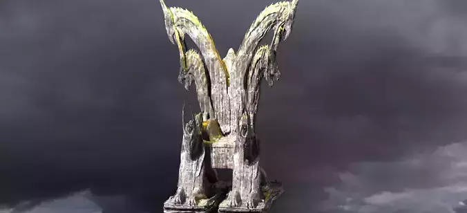 Black Adam Throne 4 3D model