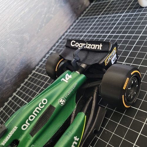 ASTON MARTIN AMR23 2O23 F1 CAR 3D print model 3