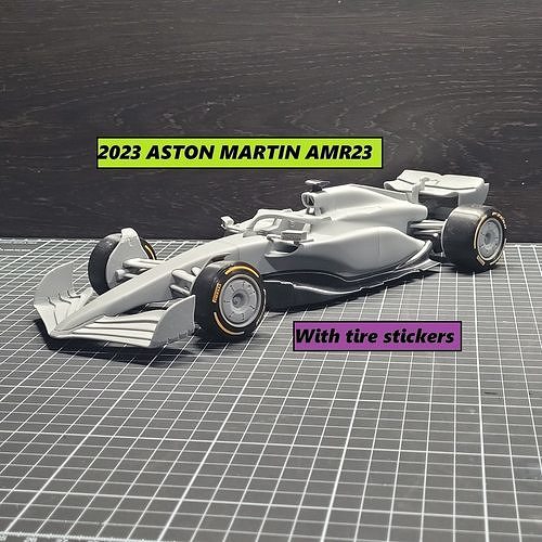 ASTON MARTIN AMR23 2O23 F1 CAR 3D print model 7