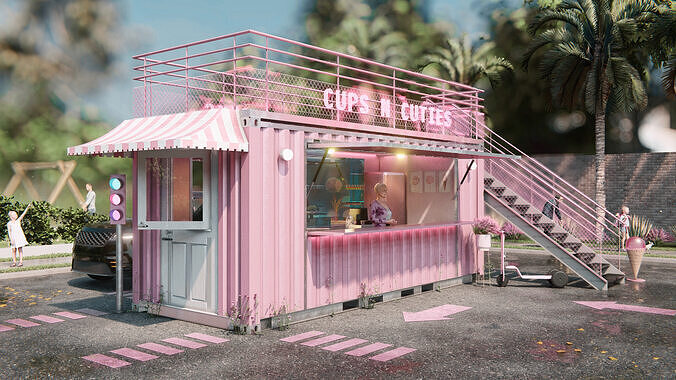 Coffee Shop Free 3D model