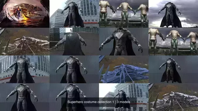 Superhero costume collection 1 