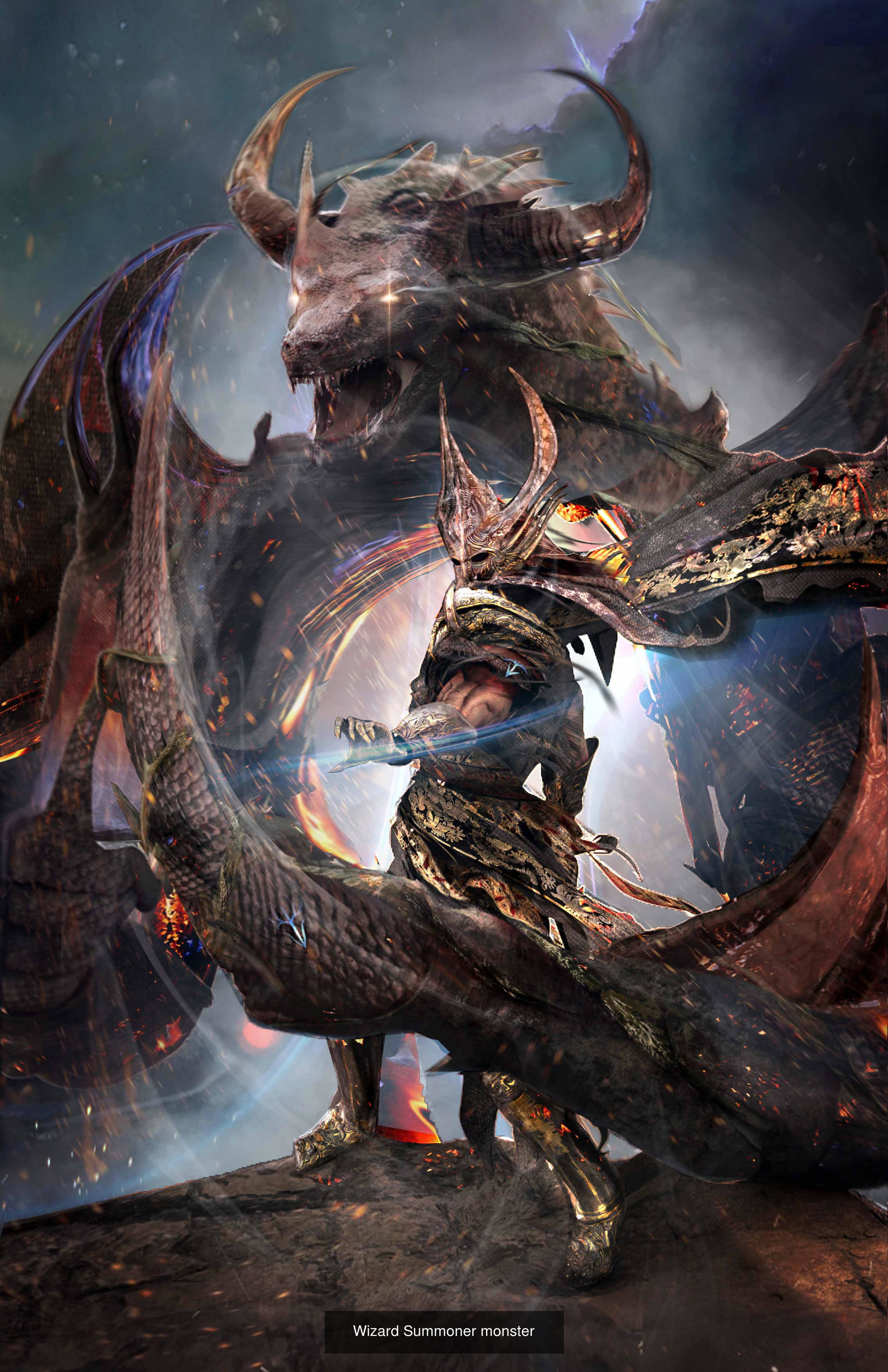 Wizard summoner sculptures 3D Model Collection_3