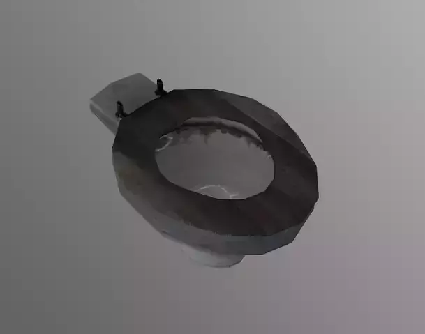 Toilet  Low-poly 3D model