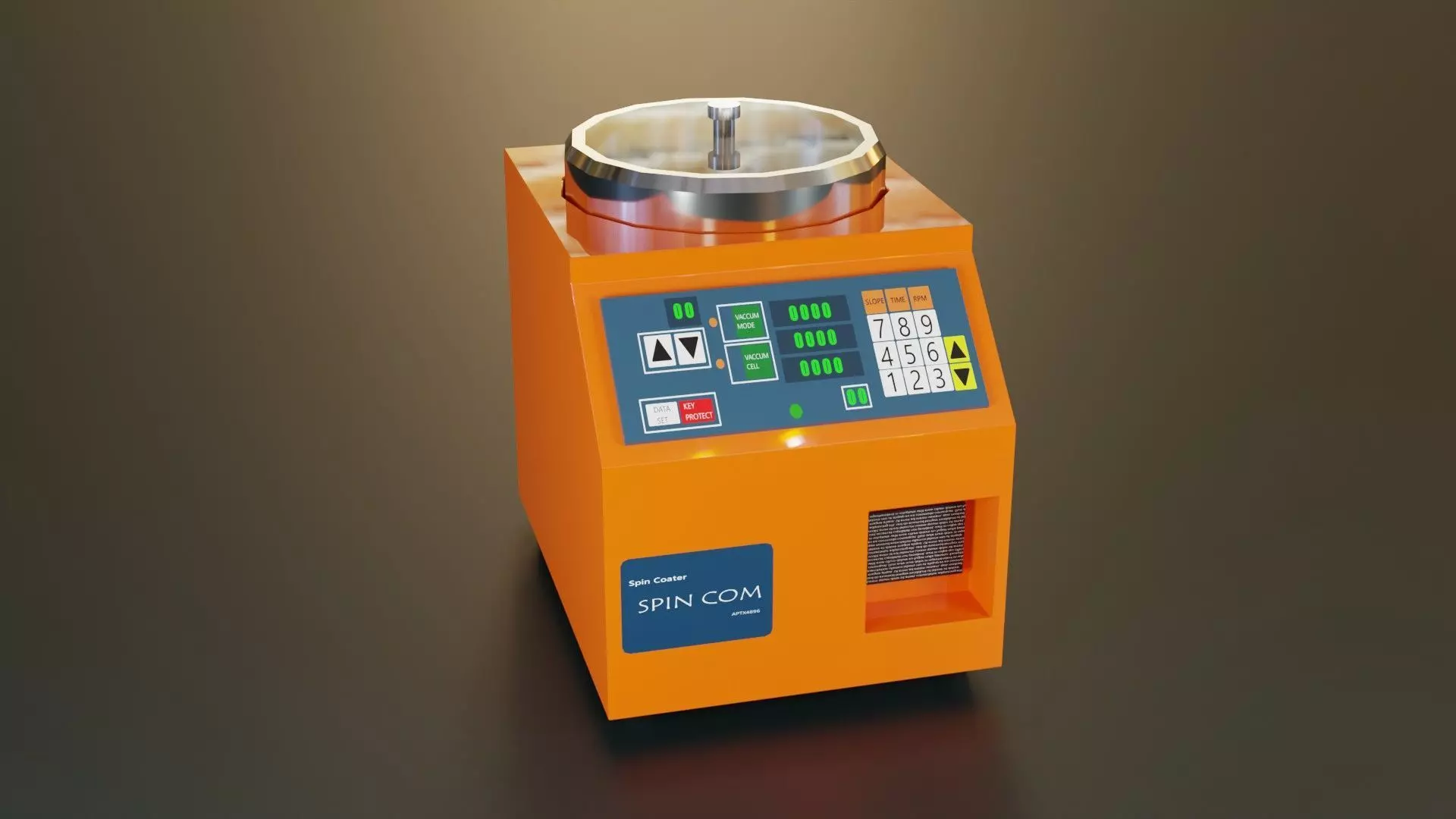 very simple spin coater 3D model