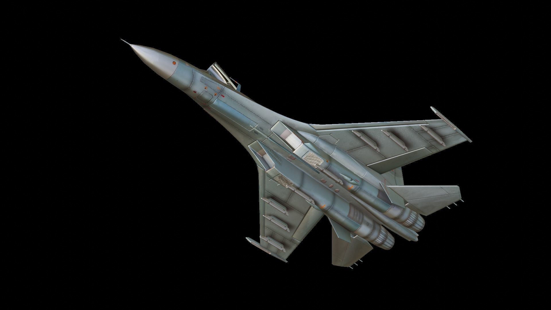 Su 92 3D model Sukhoi Su-27 VR / AR / low-poly | CGTrader