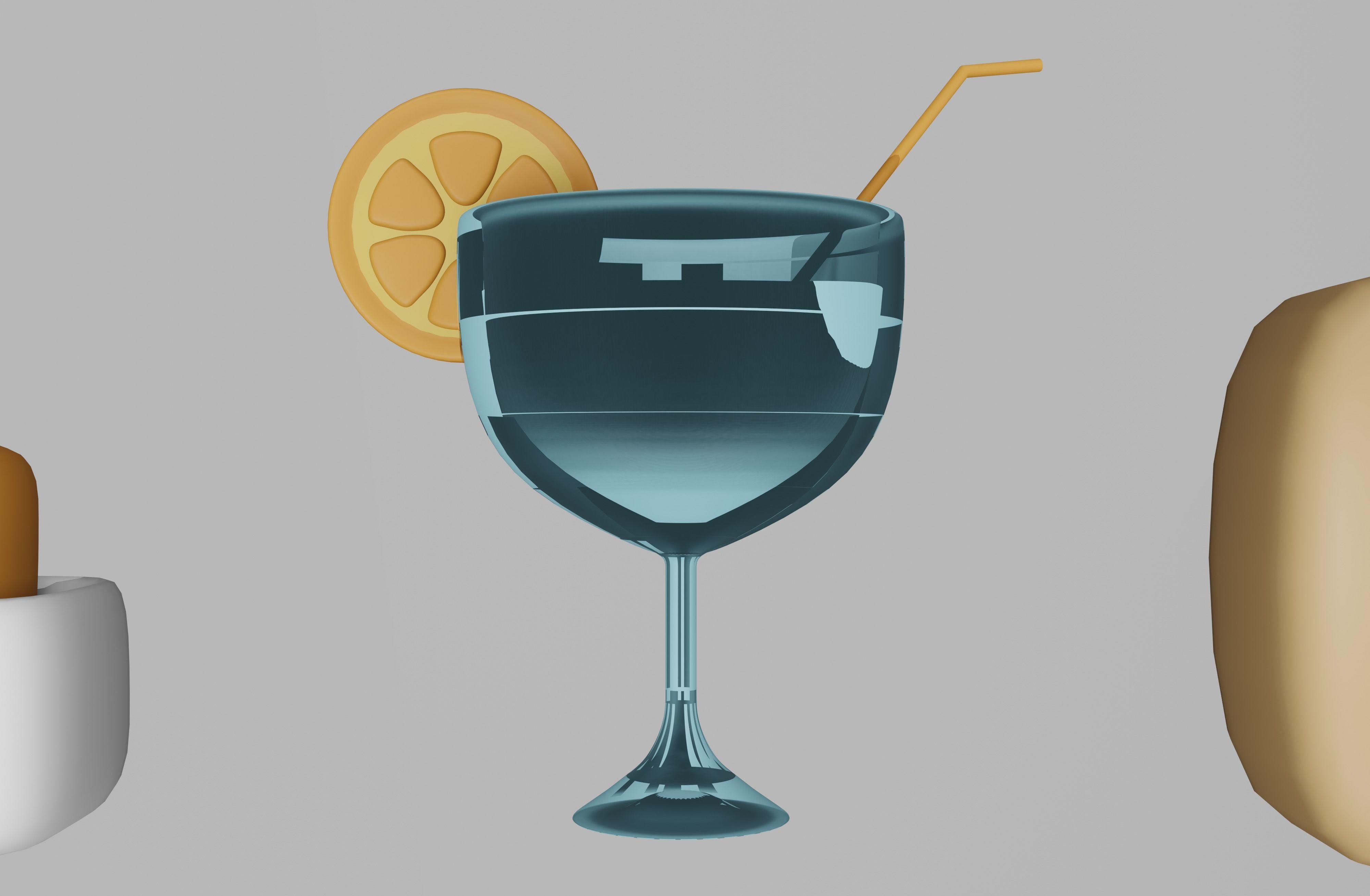 This set of summer essentials features 8 items 3D model_8