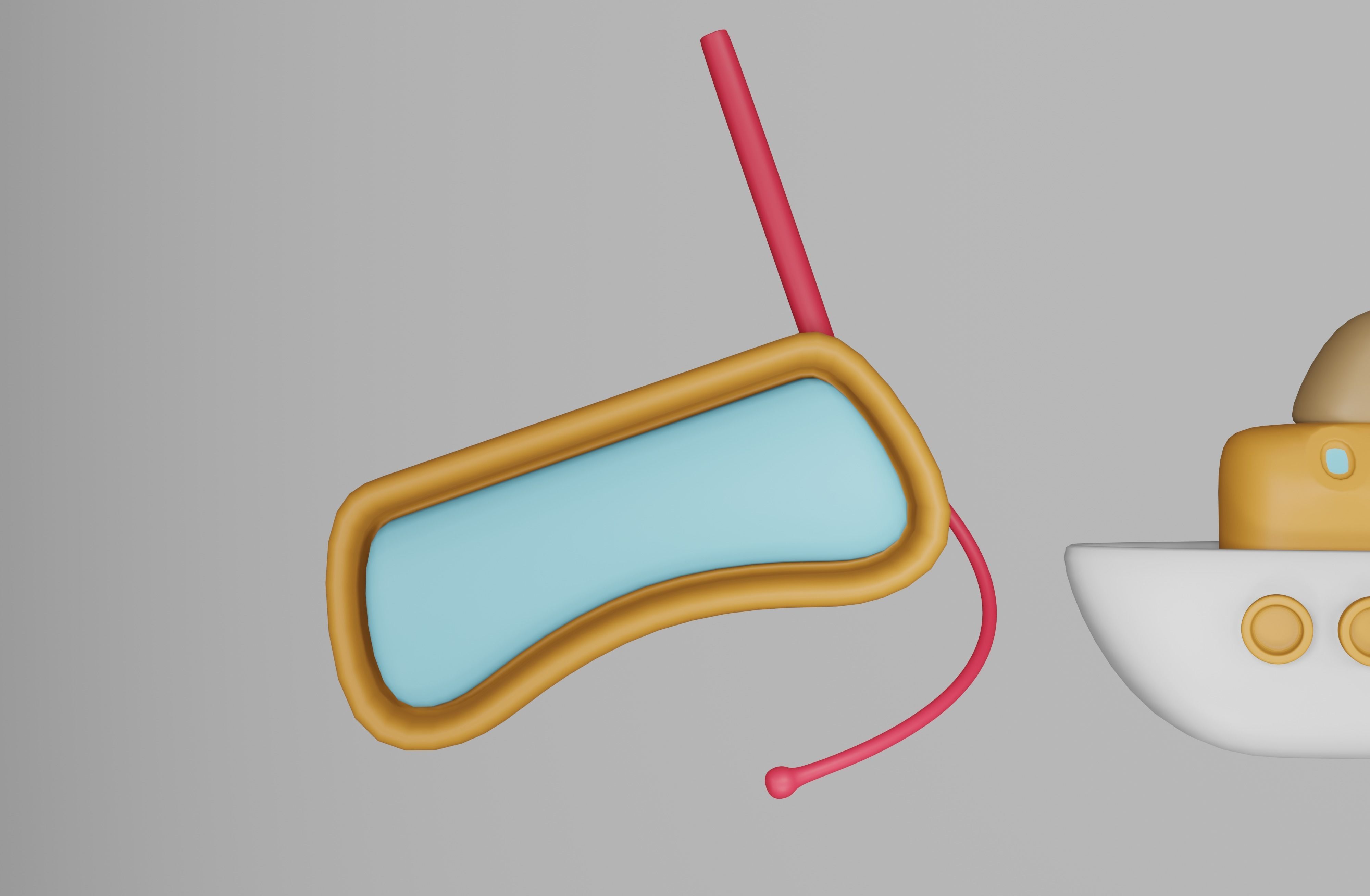 This set of summer essentials features 8 items 3D model_9