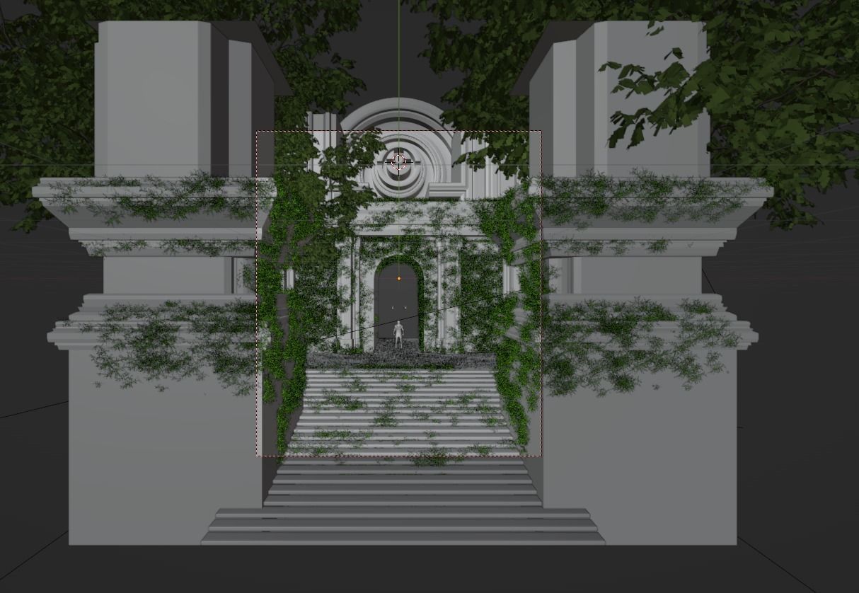 Ancient Temple 3D  environmet model 3D model_2