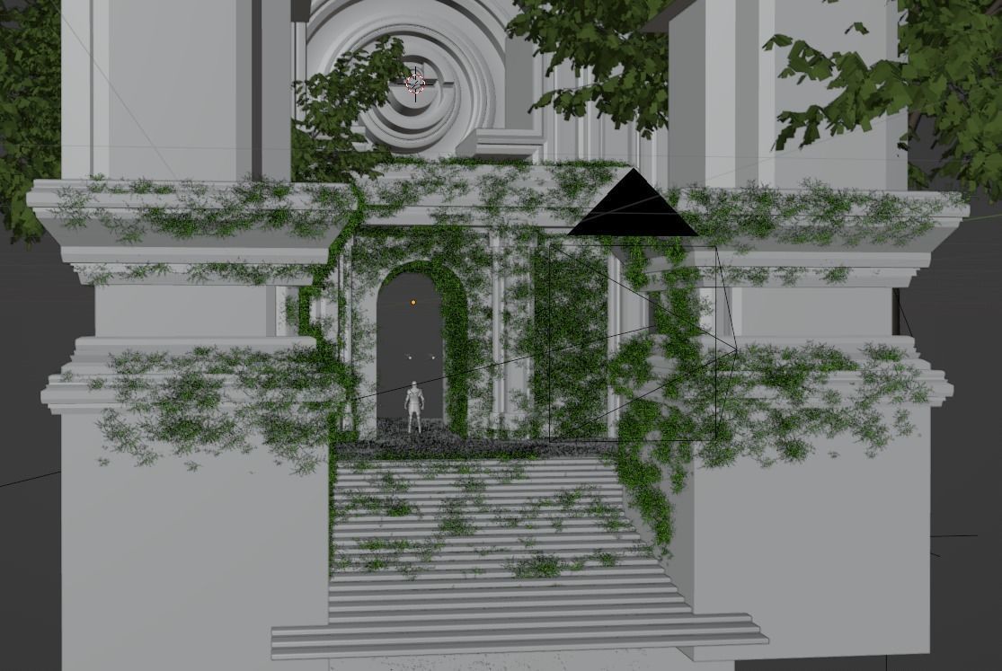 Ancient Temple 3D  environmet model 3D model_3