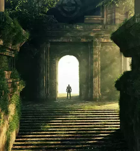 Ancient Temple 3D  environmet model 3D model