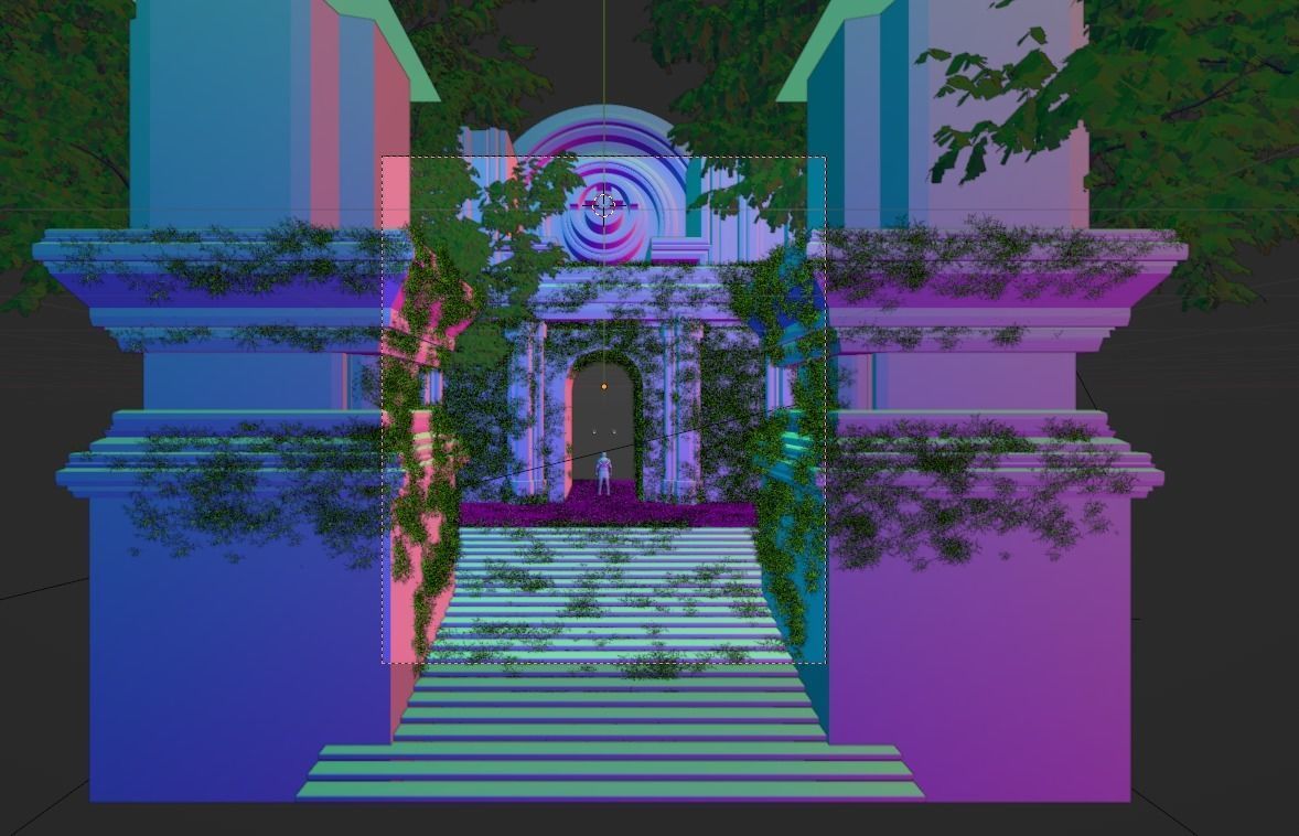 Ancient Temple 3D  environmet model 3D model_4