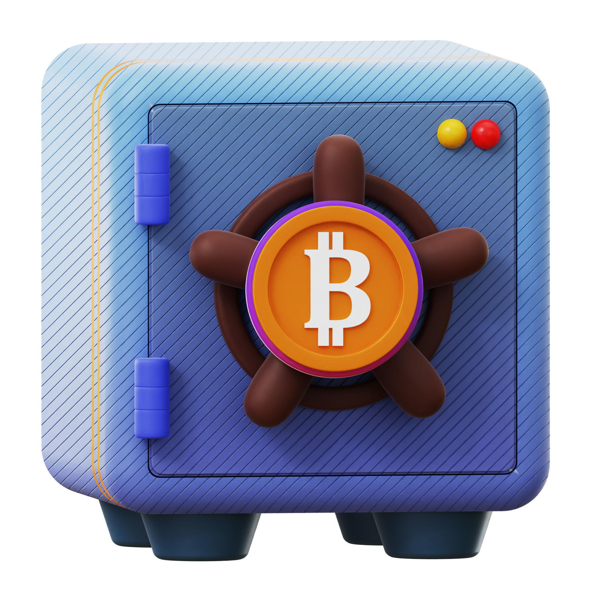 Crypto Trading Icon Pack 3D Model Low-poly 3D model_8